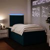 vidaXL Boxspringbett mit Matratze Blau 120x200 cm Samt 3293180 Bild 5