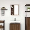 vidaXL Bad-Wandschrank mit Spiegel Braun Eichen-Optik 50x21x60 cm 861906 Bild 3