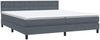 vidaXL Boxspringbett mit Matratze Dunkelgrau 180x210 cm Samt 3316606 Bild 4