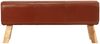 Sitzbank PFERO Turnbock Braun 110 cm Braun Echtleder Massivholz Mango | Polsterbank Bettbank Schlafzimmerbank Bild 3