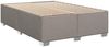 Bettgestell ohne Matratze, ohne Kopfteil, Stoff, Taupe, 160x200 cm Bild 3