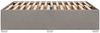 Bettgestell ohne Matratze, ohne Kopfteil, Stoff, Taupe, 160x200 cm Bild 5