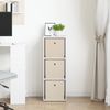 vidaXL Sideboard mit Schubladen Weiß 30,5 x 27 x 84,5 cm 8000556 Bild 3