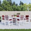 vidaXL Niedriglehner-Auflagen 6 Stk. Melange Weinrot 100 x 50 x 7 cm Stoff 4002408 Bild 3