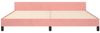 Doppelbett, Bettgestell Modernen mit Kopfteil ohne Matratze Rosa 200x200 cm Samt d953e Bild 5