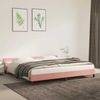 Doppelbett, Bettgestell Modernen mit Kopfteil ohne Matratze Rosa 200x200 cm Samt d953e Bild 2