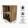 Holzkisten 50 x 40 x 30cm Geflammt Ablage Kurz 6 x Bild 2