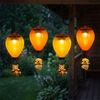4x LED Solar, Hängelampe, Hund Katze, Heißluftballon, H 49 cm Bild 3