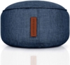 Green Bean® Sitzsack-Hocker 45x25cm mit EPS-Perlen Füllung - Sitz-Pouf für Sitzsäcke - Sitzhocker für Kinder und Erwachsene - Dunkelblau