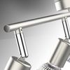 B.K.Licht Deckenleuchte LED Deckenlampe 4x 5W IP20 4.000K - BKL1407, LED wechselbar, Neutralweiß, 4-flammig GU10 4x 400lm dreh- schwenkbar Matt-Nickel Bild 4