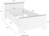Home affaire Bett Florenz Doppelbett Landhausstil Bettgestell (100,140 oder 180/200cm), aus FSC®-zertifiziertem Holzwerkstoff, in 3 Breiten Bild 4