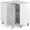 Eckunterschrank R-Line Beton 75.6 cm ohne Arbeitsplatte Vicco Bild 3