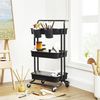 Songmics Servierwagen, Kunststoff / Stahl schwarz, 41,6 x 33,5 x 86,3 cm Bild 4
