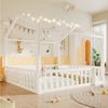 Flieks Massivholzbett, Kinderbett 90x190cm*2 oder 180x190cm*1 mit Gitter und Lattenrost Bild 2