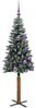 vidaXL Schlanker Weihnachtsbaum mit 150 LEDs mit Ständer Grün 150 cm 3394892 Bild 4