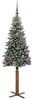 vidaXL Schlanker Weihnachtsbaum mit 150 LEDs mit Ständer Grün 150 cm 3394892 Bild 3