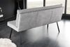 riess-ambiente Sitzbank BIG GEORGE 160cm grau / schwarz (Einzelartikel, 1-St), Samt · Strukturstoff · mit Lehne · Metall· Federkern · Modern Design Bild 4