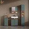 Livinity® Badmöbel-Set Ronco, Grün/Goldkraft Eiche/Goldkraft Eiche, 4 Teile, mit Hochschrank, (4-St) Bild 2
