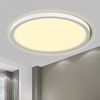 LQWELL® Deckenleuchte LED Deckenlampe, IP44 Wasserfest Badlampe Rund Flach 23W 3000K 2400LM Modern Schlicht Lampe Dünn für Wohnzimmer Badezimmer Schlafzimmer Küche Balkon Keller Büro, 300 * 25mm Bild 5