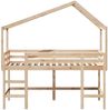 vidaXL Hochbett mit Leiter und Dach 80x200 cm Massivholz Kiefer 3282072 Bild 4