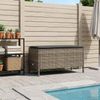 vidaXL Garten-Fußhocker Grau und Dunkelgrau 80 x 38 x 45 cm PE-Rattan 42025399 Bild 3