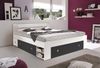 Stauraumbett >Robina< in Weiß / Graphit - 145x86x204cm (BxHxT) Bild 3