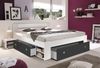 Stauraumbett >Robina< in Weiß / Graphit - 145x86x204cm (BxHxT) Bild 2