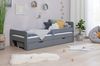 Ticaa Bettgestell Einzelbett Kinderbett Jugendbett "Bennet" mit, Einzelbett inkl. Rausfallschutz Bild 2