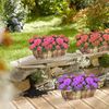 Blumenkasten Holz 3er Set Bild 2