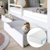 Hausbett Luni Weiß 200 x 90 cm mit Schubladen und Matratze Vitalispa Bild 4