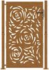 vidaXL Gartentor 100x150 cm Verwitterungsstahl Flammendesign 4100996 Bild 4