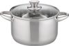 GSW Topf-Set Rigo, Edelstahl (Set, 13-tlg, Kochtopf 14/16/20/24 cm, 1 Stielkasserolle 16 cm, Gemüsetopf 26 cm), Literskala, Induktion, inkl. Küchenhelfer Bild 3