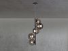Luce Design Neptun 9120 S5 Nero Pendelleuchte 5-flammig ECO Light Bild 3