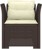vidaXL 1-Sitzer Sessel mit Kissen Rattan-Look PP Braun 8011872 Bild 3