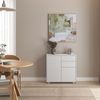 Sideboard Paarl mit 2 Türen 74x79x36 cm Weiß, matt [en. casa] Bild 3