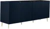Vente-unique - YESINIA Sideboard Holz, Platte Blau - B 45 cm x H 80 cm x L 190 cm Bild 3