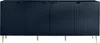 Vente-unique - YESINIA Sideboard Holz, Platte Blau - B 45 cm x H 80 cm x L 190 cm Bild 2