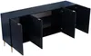 Vente-unique - YESINIA Sideboard Holz, Platte Blau - B 45 cm x H 80 cm x L 190 cm Bild 4