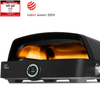 BURNHARD® Gas-Pizzaofen FAT TONY, 450 °C – 650 °C, 8 kW Outdoor Ofen für Pizza (62,5 x 57,5 x 28,5 cm) inkl. Cordierit-Pizzastein, geeignet für Terrasse, Balkon und Garten - Schwarz - #945613 Bild 4