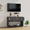 vidaXL TV-Schrank Grau 90x40x60 cm Massivholz Kiefer 821524 Bild 3