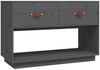 vidaXL TV-Schrank Grau 90x40x60 cm Massivholz Kiefer 821524 Bild 2