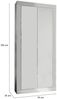 Dmora Kleiderschrank 2 Türen Contea, Schlafzimmermöbel, Schrank, Garderobe, Made in Italy, 78x35 h185 cm, Glänzendes Weiß Bild 3
