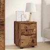 vidaXL Nachttische 2 pcs Altholz 30,5 x 30 x 43 cm Holzwerkstoff 888814 Bild 4