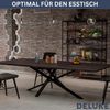 Tischgestell Metall SIDER Schwarz Robuste Verarbeitung Tischbein Tischkufen Tischgestell für Holztisch Esstisch Schreibtisch Sitzbank 72x70x140cm Bild 4