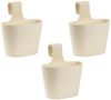 Engelland Blumenkasten Blumentopf zum Hängen (Vorteils-Set, 3 St, Fassungsvermögen je Topf 2,8 Liter), UV-Beständig, Frostbeständig, Wasserauffangschalen Bild 2