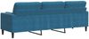 vidaXL Sofa 3-Sitzer mit Zierkissen Blau 210 cm Samt 3278248 Bild 5