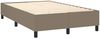 vidaXL Boxspringbett mit Matratze & LED Stoff Taupe 120x200 cm, Härtegrad: H2 [3134705] Bild 5