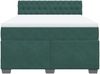 vidaXL Boxspringbett mit Matratze Dunkelgrün 160x200 cm Samt 3286363 Bild 4