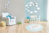 Teppich Bambini 300 Mint Ø 160cm RUND |Kinderteppich | Flachflor Bild 3