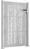 vidaXL Gartentor 100x150 cm Cortenstahl Bambus-Design 153187 Bild 3